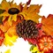 Haute Decor 24 Inch Fall Sunflower Artificial Wreath with Grapevine Base, Real Pinecones, Faux Berries and Pumpkins, Autumn, Fall, Halloween Door or Wall Decoration